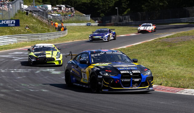 Bmw m2 dtm race at the nürburgring.